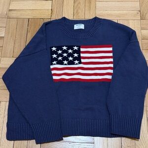 GANT Dark Blue Sweater with American Flag Design